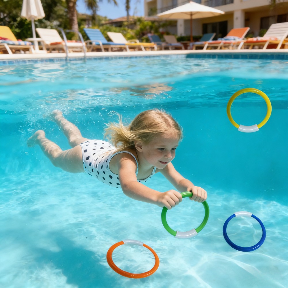 4 Colorful Diving Rings, For P - Aquatic Diving 评论和价格