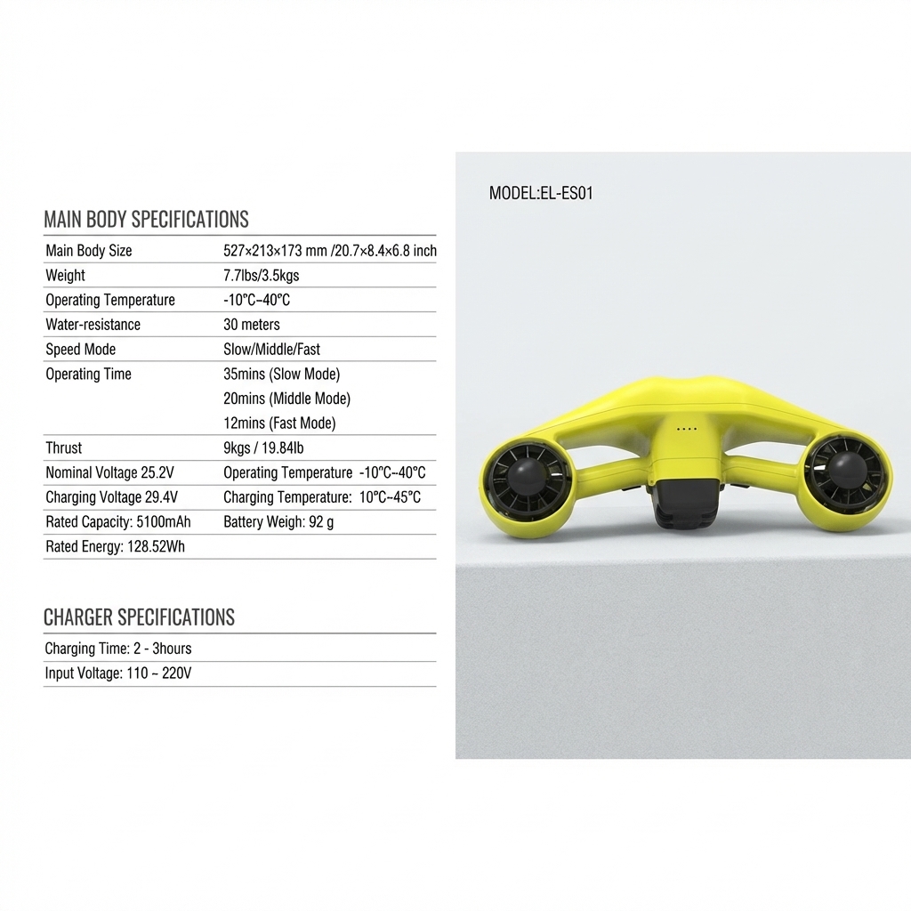 Electric Sea Scooter 30m Under - Aquatic Diving 评论和价格