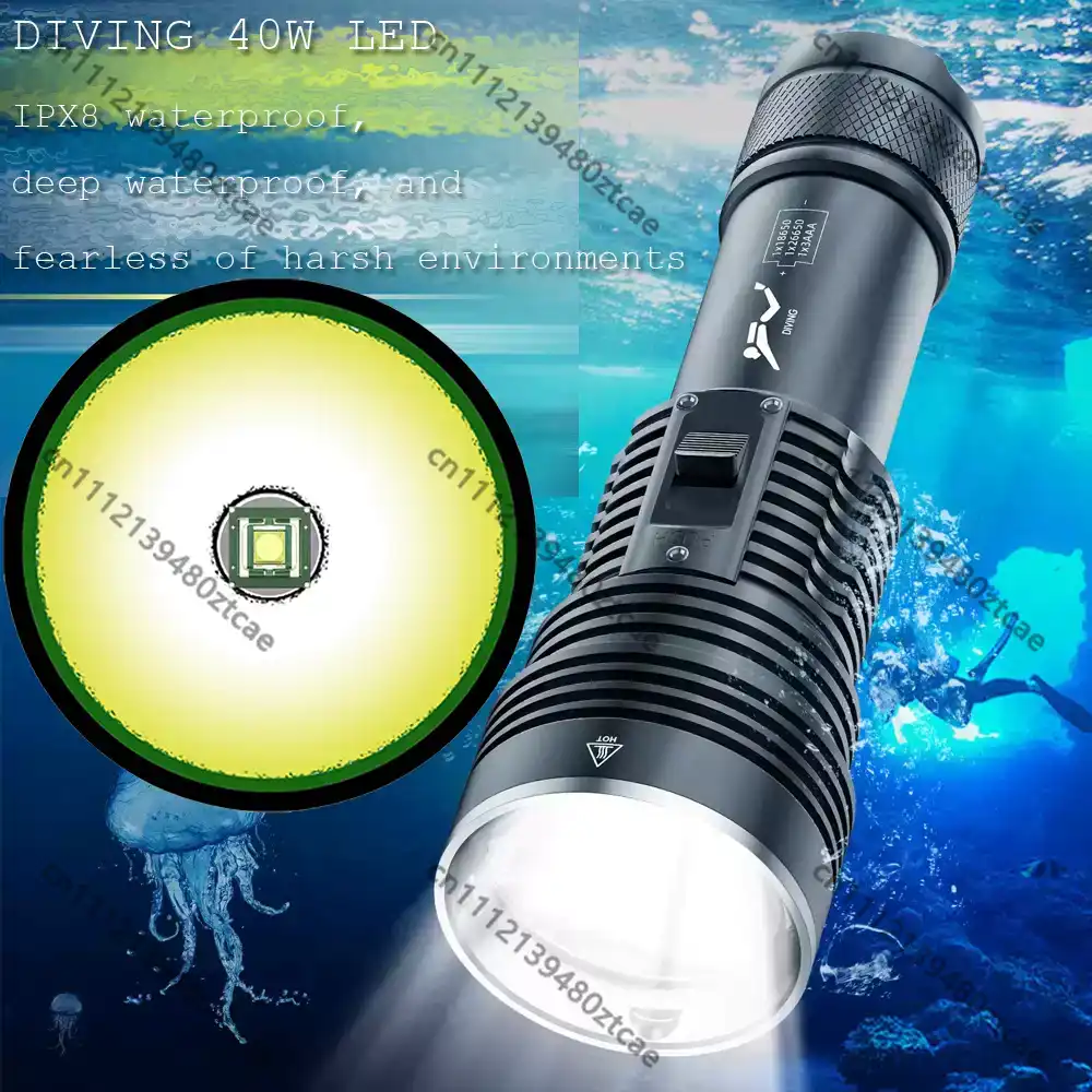 High Power White Laser Diving  - Underwater Flashlight 评论和价格