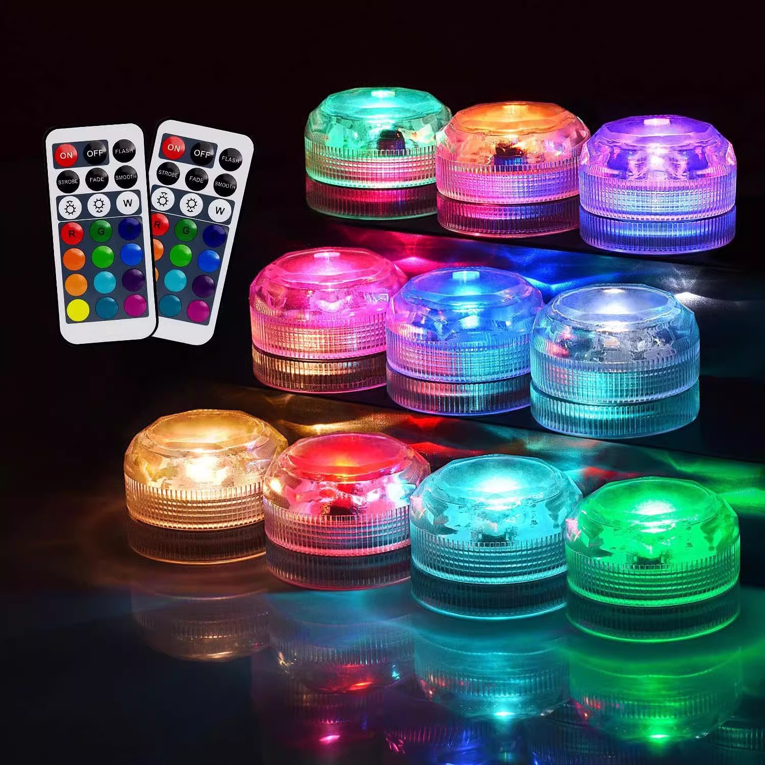 Remote Control RGB Decorative  - Underwater Flashlight 评论和价格