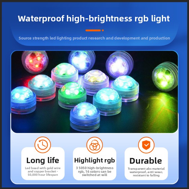 Remote Control RGB Decorative  - Underwater Flashlight 评论和价格